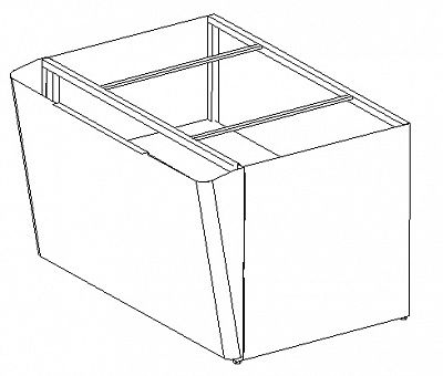 Настольная витрина Polus A87 N 1,0-10 9006 (Подставка 1,0)