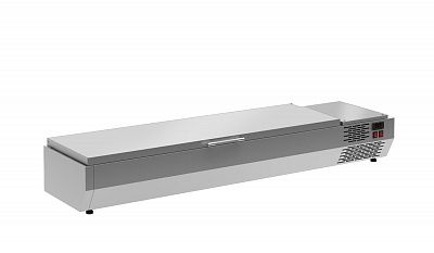 Витрина для ингедиентов Polus A40 SM 1,2 с крышкой 0430 (Carboma VT2-G с крышкой)